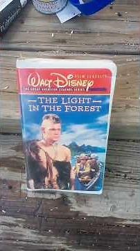 Walt Disney Fess Parker 1958 The Light In The Forest VHS clamshell tape!#fessparker#waltdisney#1958