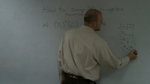 How to simplify imaginary numbers to a higher power