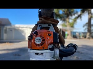 A backpack blower for KIDS the STIHL BR200