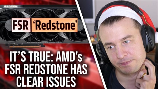 【AI中字 | DF Clips】确实如此 - FSR 红石帧生成技术确实存在严重的帧同步问题