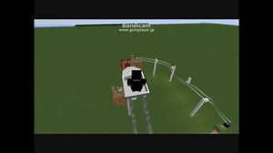 minecraftで簡単なジェットコースター【乗ってみた】