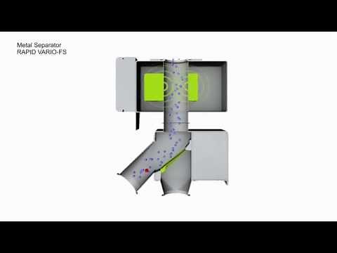 Metal Separator RAPID VARIO-FS for protecting plastics processing machinery