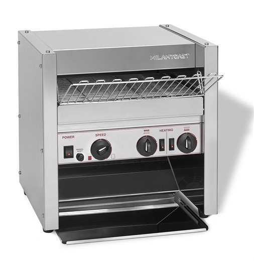 Milantoast Durchlauftoaster für Hamburger-Brötchen, höhenverstellbar
