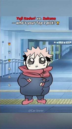 Yuji Itadori vs. Sukuna—who’s your Top 1 pick?🏆#shorts #jujutsukaisen #jjk #sukuna #yuji #animation