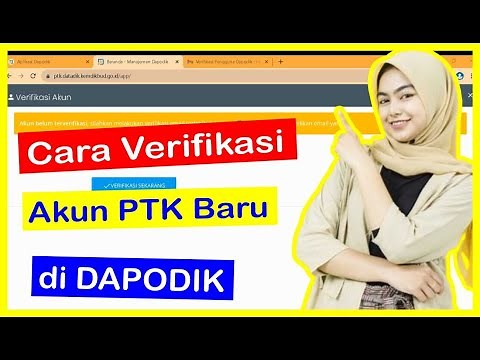 How to Verify a New PTK Account in DAPODIK