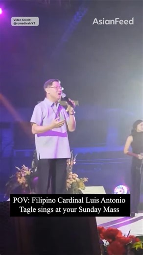 Pope contender Luis Antonio Tagle goes viral for showing off his singing skills during church service 🇵🇭 Follow @asianfeed for more‼️ #asian #culture #philllipines #pope #luisantoniotagle #tagle #catholic #singing | AsianFeed