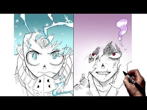 How To Draw Shigaraki vs Deku (Season6) | Step By Step | My Hero Academia