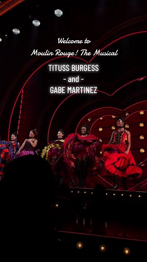 We know y’all looove a curtain call 😘 #titussburgess #gabemartinez #moulinrougemusical #moulinrougebroadway #santiago #zidler