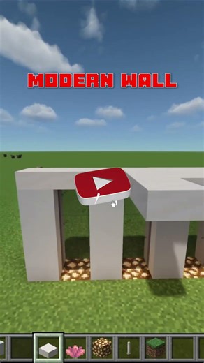Modern Wall In Minecraft 😳...#minecraft #shorts
