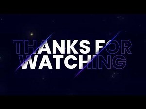 Thanks for watching | No Copyright Youtube Outro HD | Thank you for watching outro Intro.