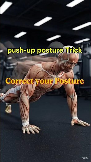 Correct Posture in 20 Sec 💪 || 90% Log Push-Ups Galat Karte Hain