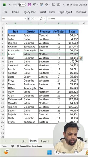 990K views · 12K reactions | Tips to insert a New Row in Excel #SinhalaShorts #excelsinhala#exceltipsandtricks#ExcelForBeginners#excelshortcuts#insertrow | Jifry Issadeen | Facebook