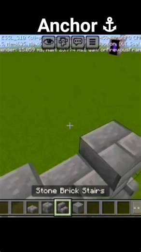 How to Build a Anchor ⚓ in Minecraft #minecraft short