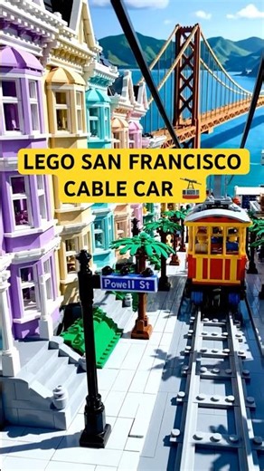 LEGO San Francisco – Cable Car Climbing the Hill! 🚋🧱🌉