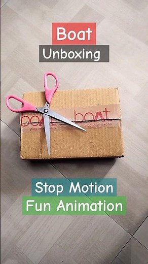 First Stop Motion Animation Unboxing ✨ #stopmotionanimation#boat#unboxing#animation#edit#film