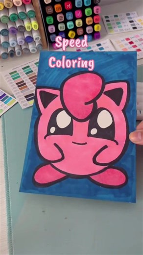 Jigglypuff in CuteColors World 🥰🎨✍️ Speed Coloring ⏰ #tiktoktips #viraltrend #fyp #coloring #pokemon