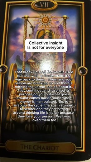 Their break up spell went back to them #tarot #tarotcards #tarotreading #tarotreader #message