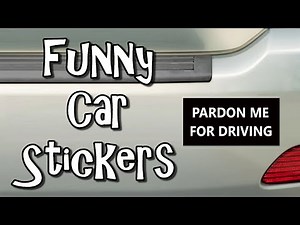 Funny Car Stickers Circumstance