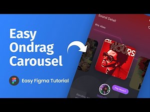 Beginner Friendly On drag carousel Design in Figma | Figma Prototyping Tutorial