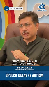 Understanding the difference between Speech Delay vs Autism Spectrum Disorder. Learn more about these conditions and how to suppport your child's communication journey. Dr. Atul Madaan (Autism Specialist) MAAP, MBA, MPhil (Clin. Psy), PhD (Psy) Operational Head & Clinical Psychologist- Care For Autism (CFA) 8383849217 www.autismspecialist.co.in 𝐂𝐀𝐑𝐄 𝐅𝐎𝐑 𝐀𝐔𝐓𝐈𝐒𝐌 (CFA) One-of-a-Kind Assessment & Remedial Training Centre for Special-needs Children. 📌 Ludhiana : 114, Green Field, Kochar