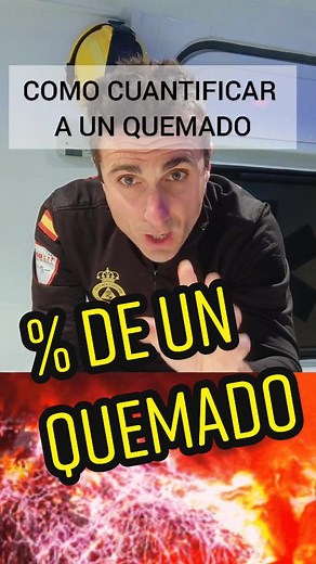 Como saber que PORCENTAJE de quemaduras tiene un paciente quemado.Regla del 9.#quemaduras #quemado #primerosauxilios #112 #paramedic #paramedico #viral #aprendeconmigo #emergencias #urgenciamedica #enfermeria #medicina