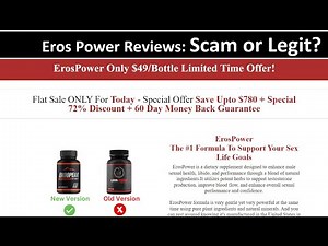 Eros Power Reviews – Scam or Legit Supplement?