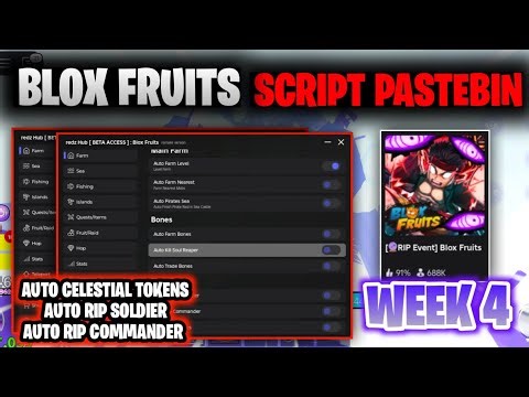 🔮 Blox Fruits SCRIPT - AUTO CELESTIAL TOKENS, RIP COMMANDER, RIP SOLDIER, PAIN BOSSES *NO KEY*