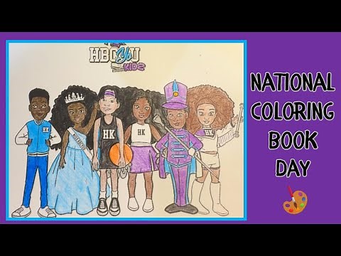 Free HBCU Coloring Sheet for Kids 🎨 National Coloring Book Day | HBCyoU Kidz™