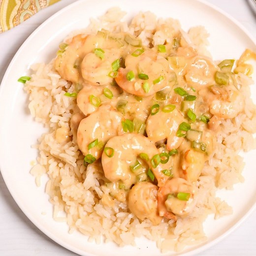 Creamy Garlic Shrimp and Rice