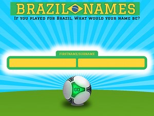 Brazilian World Cup names for local athletes, celebs