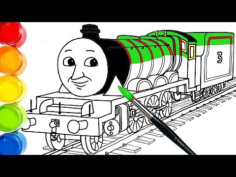 How-to-draw Henry The Green Engine in Thomas & Friends . Drawing and Coloring Pages | Tim Tim TV