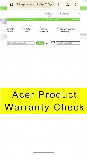Acer WARRANTY Check Made EASY | Mister Kaise