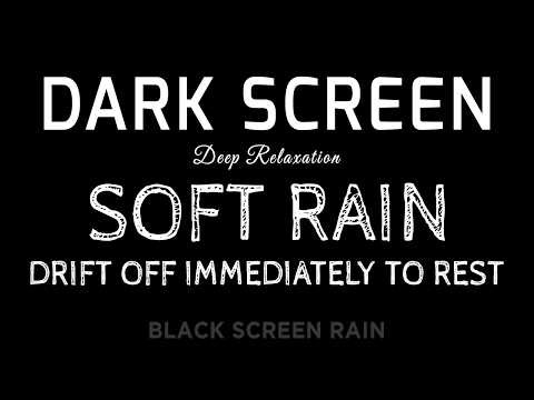 Drift Off Immediately! 🌧️ Soft RAIN White Noise for Better Sleep | Black Screen