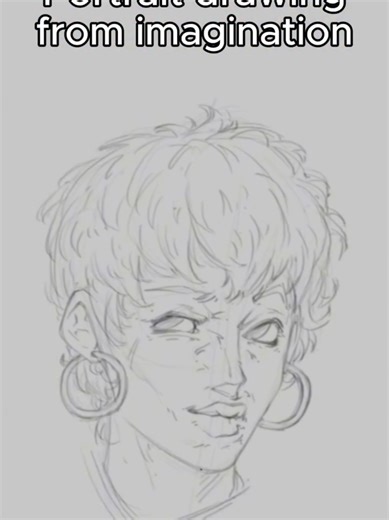 Drawing a Portrait From Imagination | Digital Art