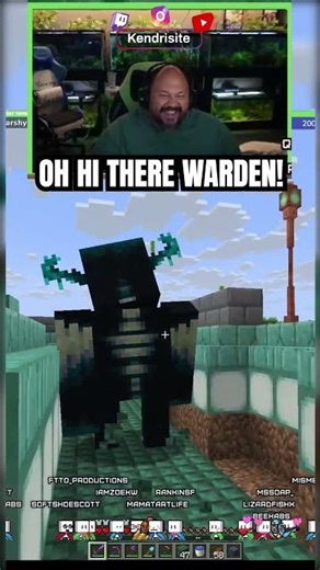 Hey look, this warden has a PERSONALITY! #clips #shorts #reels #minecraft #minecraftmemes