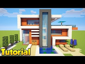 Minecraft: How to Build a Large Modern House Tutorial (#19)