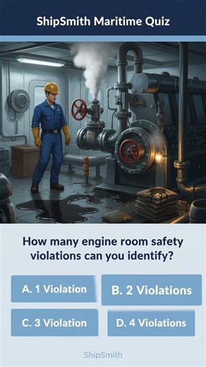 Engine Room Safety Violations Quiz: How Sharp Is Your Eye? ⚙️