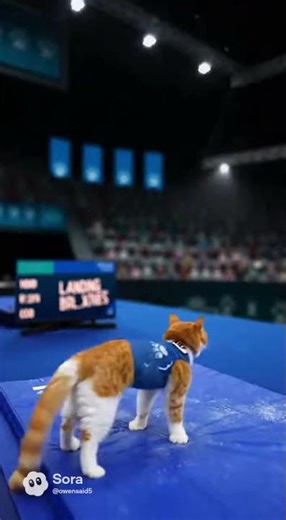 This Cat's Gymnastics Skills are INSANE! 🤸‍♀️😹 Olympic Level!