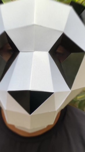 Creaciones únicas con máscara de oso panda