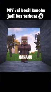 bos terkuat desa konoha #minecraft #funny #shorts