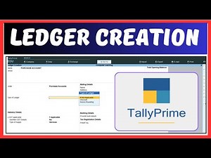 How to Create Ledger in Tally Prime | Tally Prime Me Ledger Kese Banate Hai