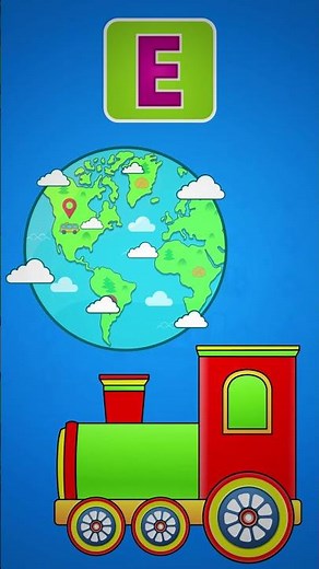 ABC Phonics Song - E for Earth 🌍, E for Engine 🚂 | Alphabet Learning for Kids 👶