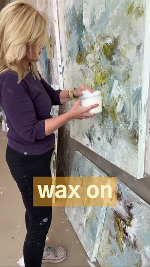 How to Warm Up Acrylic Art with Cold Wax