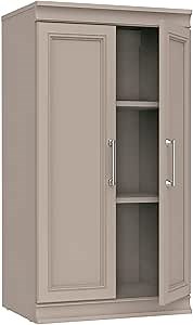 ClosetMaid Modular Storage 21.38-inch W 3-Shelf Storage Cabinet with Doors, Smoky Taupe