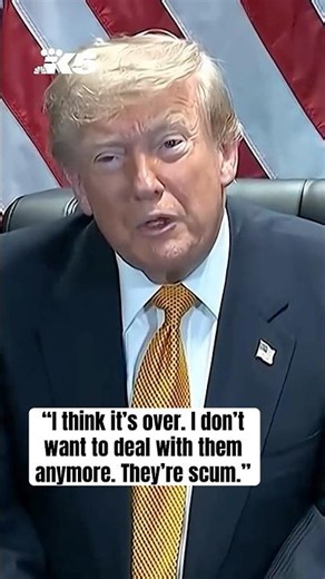 "It's over": Trump says ceasefire with Iran has ended