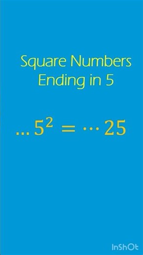 The Trick to Quickly Square Number Ending in 5 #maths #shorts