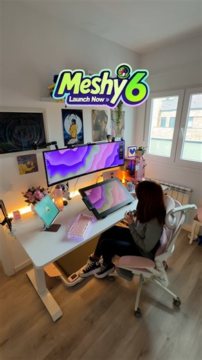 Vanyblue💙 on Instagram: "Creando mi primer diseño en 3D para imprimir con @meshy.ai 💕✨ Modelado 3D con IA a nivel de escultura? Ahora puedes lograr detalles más ricos, bordes más definidos y una geometría más precisa que nunca en Meshy 6. ✨ Desde personajes realistas y poses expresivas hasta diseños limpios de superficies duras, Meshy 6 lleva el modelado de IA a una calidad cercana a la esculpida a mano. 🎨 Creado para artistas de CG, creadores de efectos visuales y diseñadores 3D listos para