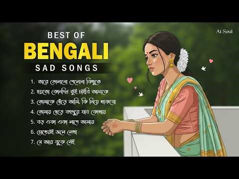 🔴Live Best Bengali Sad Songs 💔 | Bangla Heartbroken Songs Relaxing Lofi | Audio Jukebox | Ai Soul