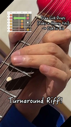 Blues Turnaround Lick | Get the latest Free Lick Drop with TAB + theory. No signup required.
