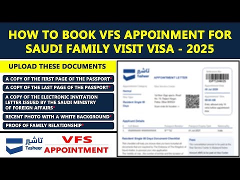 How to Book VFS Appointment for Saudi Family Visit Visa 2025 | Step-by-Step Guide | @GIPL_KSA